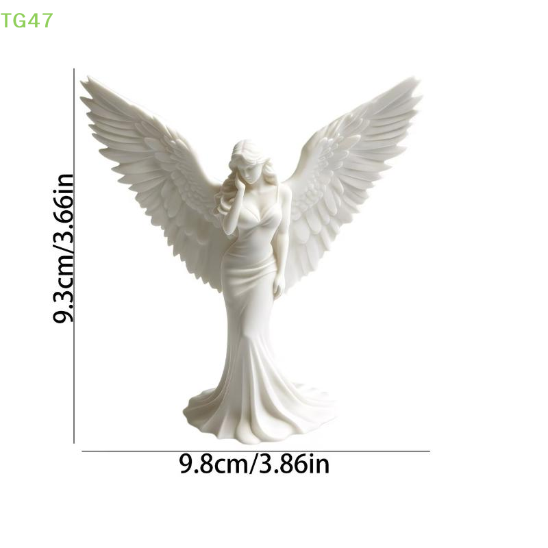 3D Printing Mockup - 【LS】【LS】3D Printed Praying Angel Statue Guardian