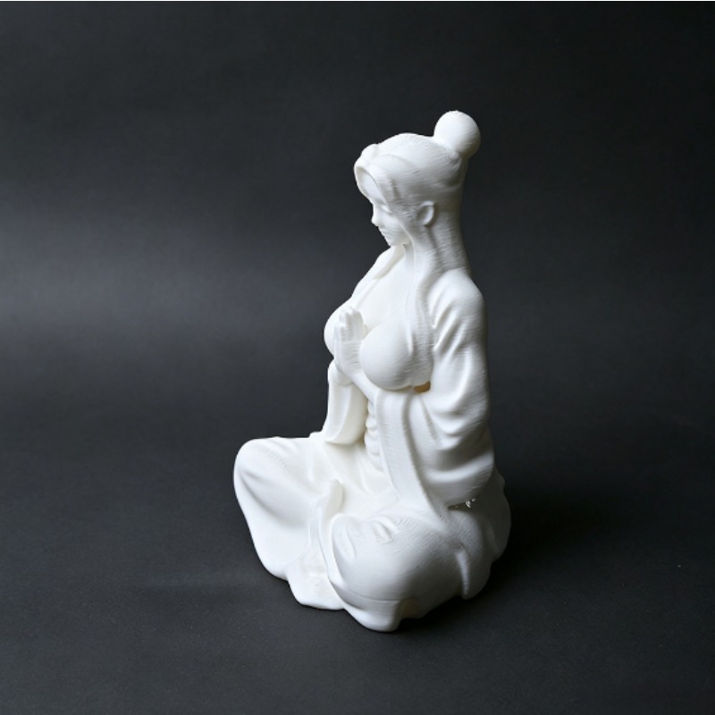 3D Printing Mockup - 3D Printed Mini Meditation Statue Cross