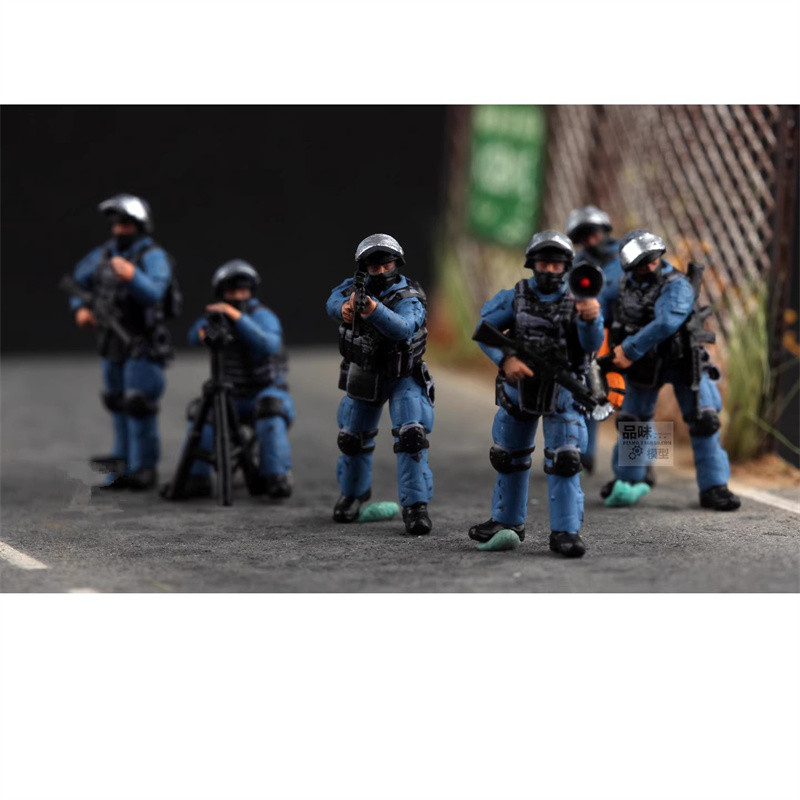 3D Printing Construction - 1:72 Model 3D Printing 6Pcs SWAT