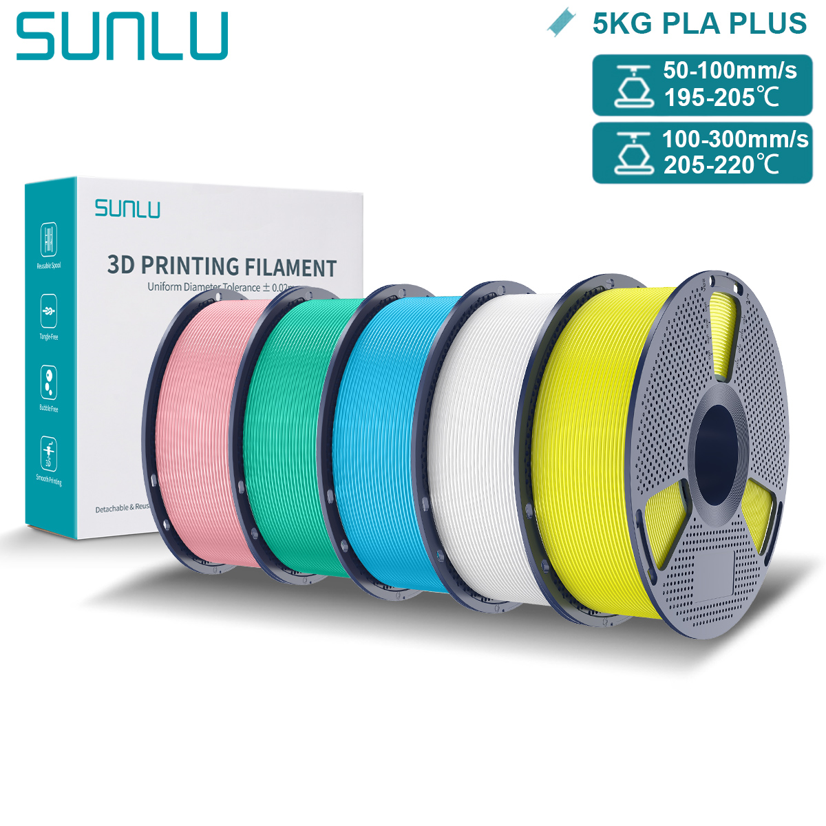 SUNLU Pla Plus 3D Filament 1.7 - 3D Printing Fdm ulasan dan harga