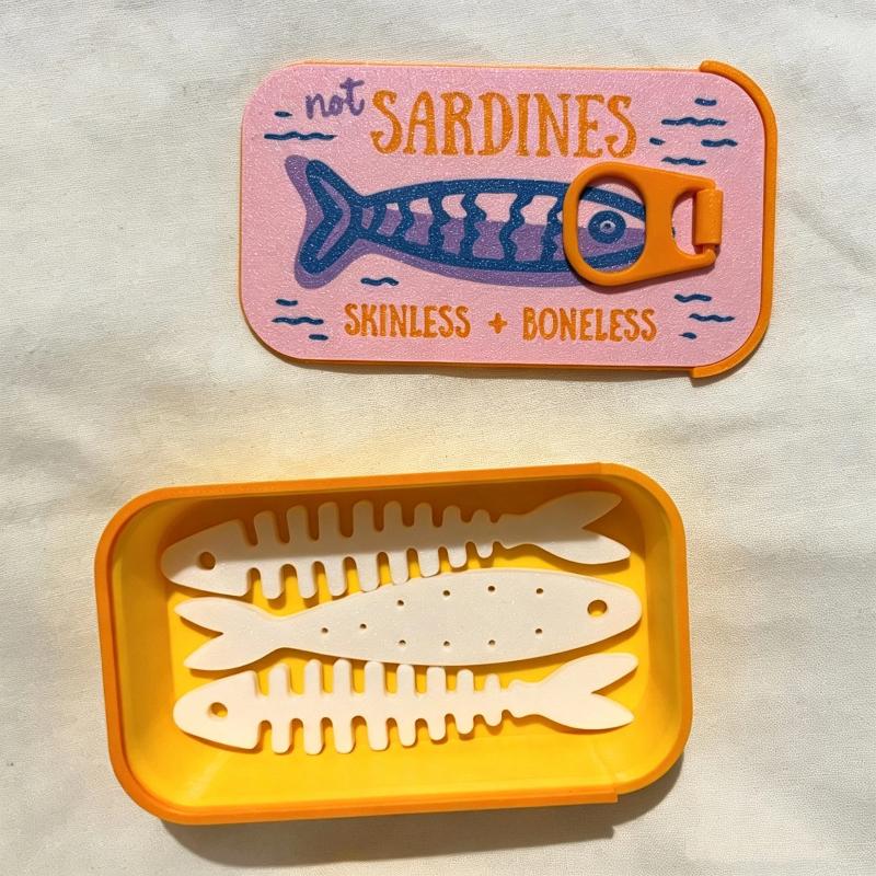 Sardine Tin Jewelry Box 3D Pri - 3D Printing Earrings ulasan dan harga