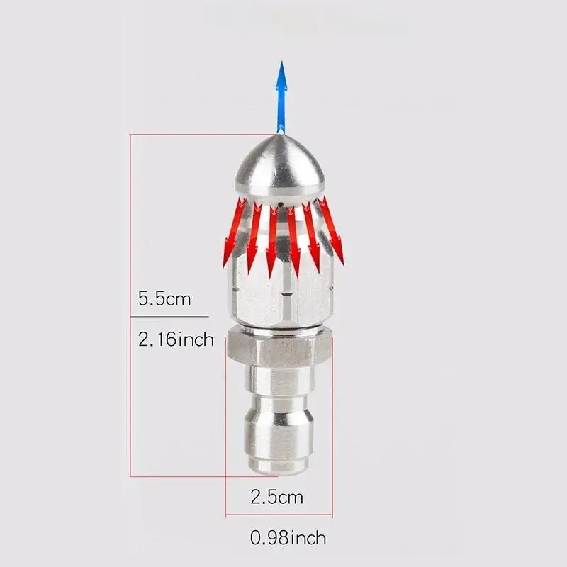 High‑Pressure Washer Sewer Cle - Nozzle Cleaning Kit ulasan dan harga