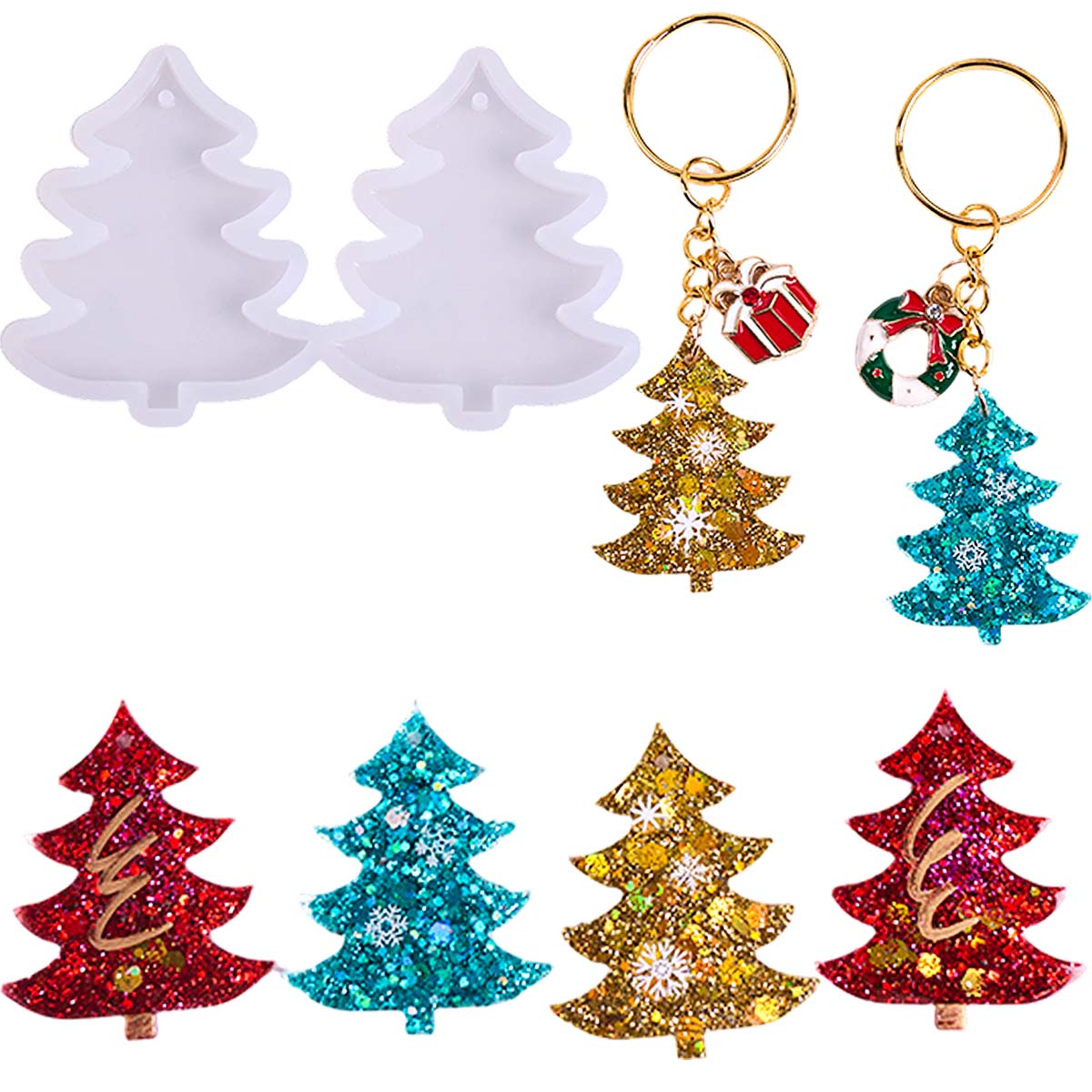 3D Christmas Tree Pendant Sili - 3D Printing Earrings ulasan dan harga