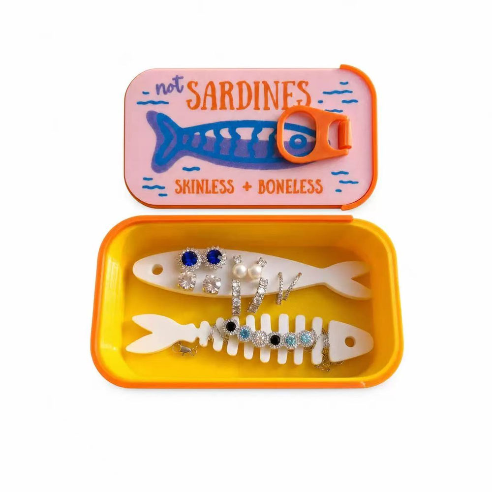 Sardine Tin Jewelry Box 3D Pri - 3D Printing Earrings ulasan dan harga