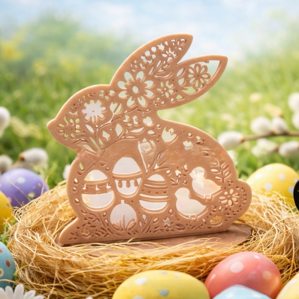 Floral Easter Bunny 3D Printed - 3D Printing Construction ulasan dan harga