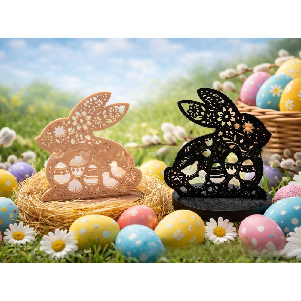 Floral Easter Bunny 3D Printed - 3D Printing Construction ulasan dan harga