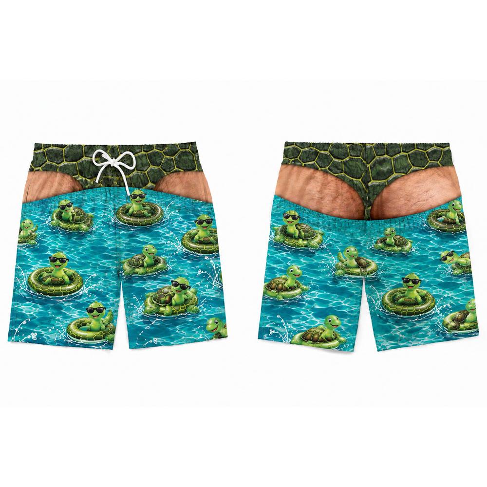 Men Fun Beach Party Swim Trunk - 3D Printing Viral ulasan dan harga