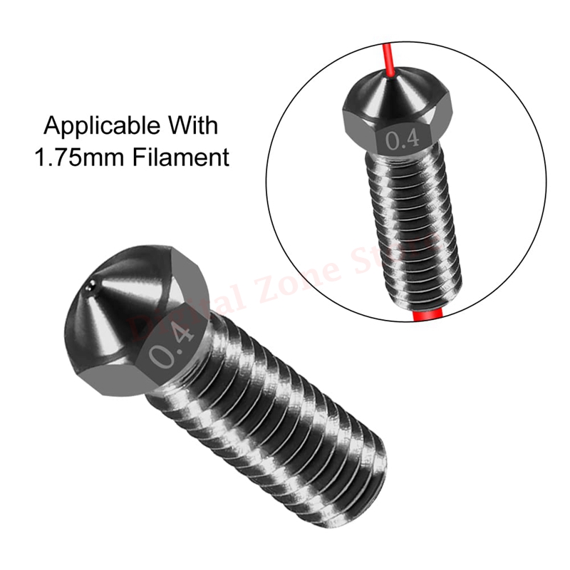 10pcs V6 Hardened Steel Volcan - 3D Printing Xyz ulasan dan harga