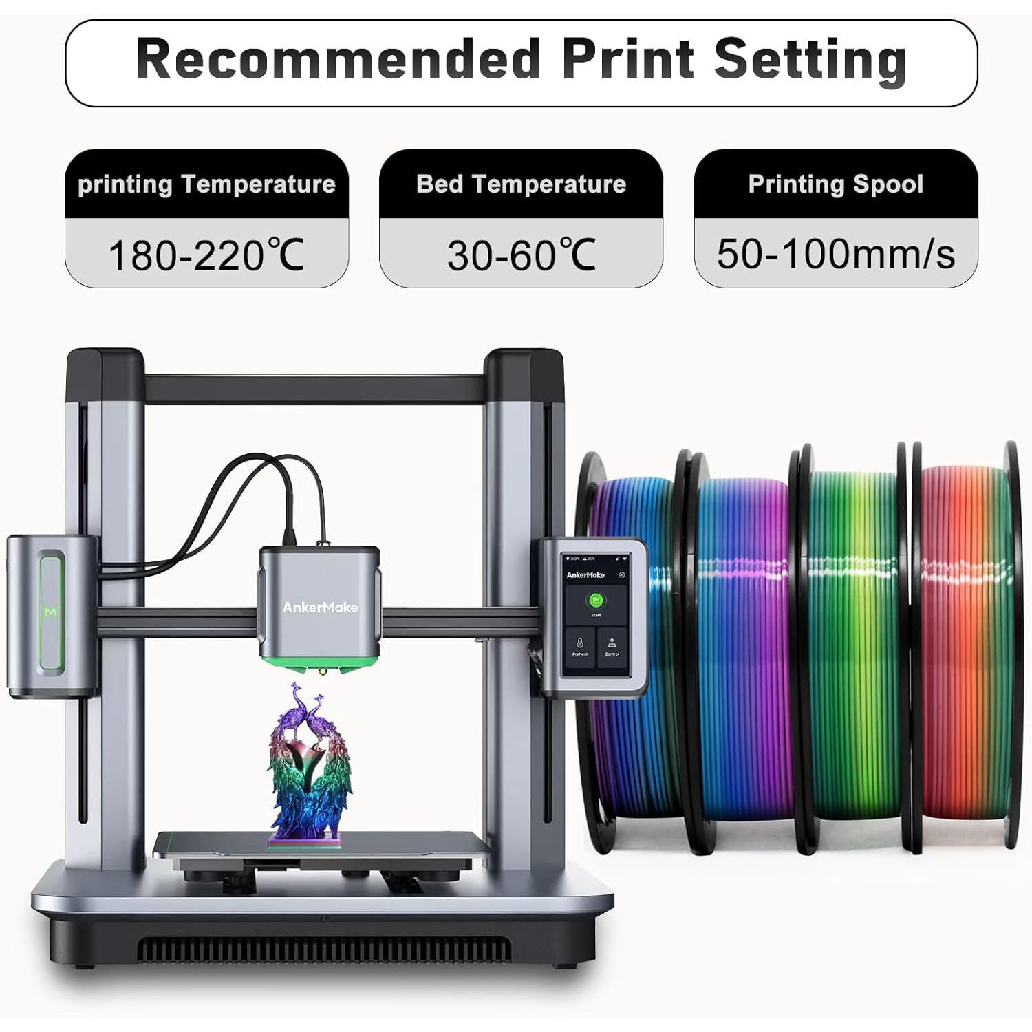 Rainbow Multi-Colored Silk Shi - 3D Printing Fdm ulasan dan harga