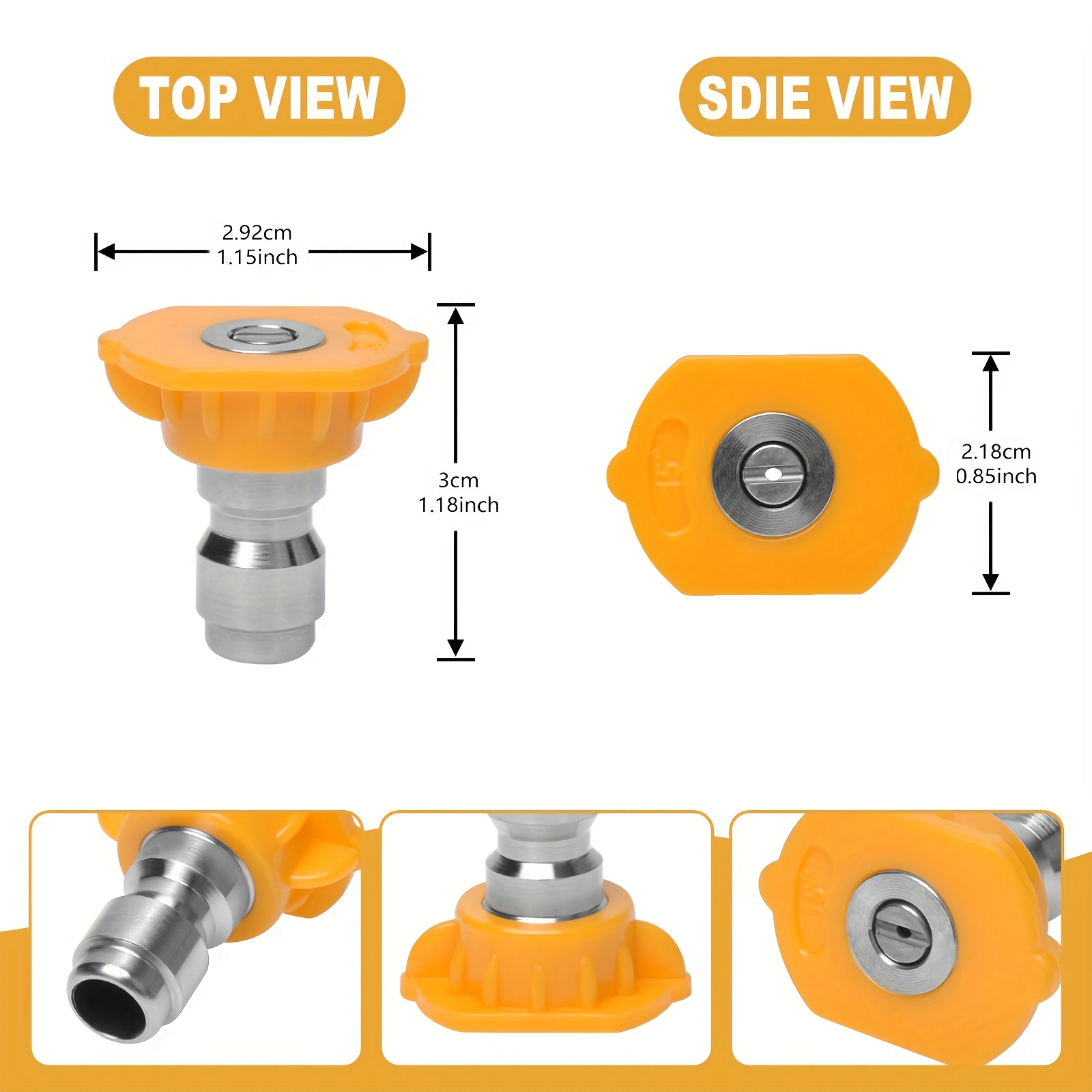 6‑Pack Stainless Steel Pressur - Nozzle Cleaning Kit ulasan dan harga