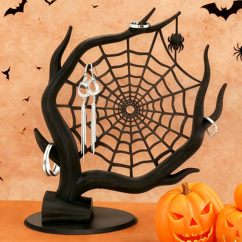 3D Printed Spider Web Hallowee - 3D Printing Earrings ulasan dan harga
