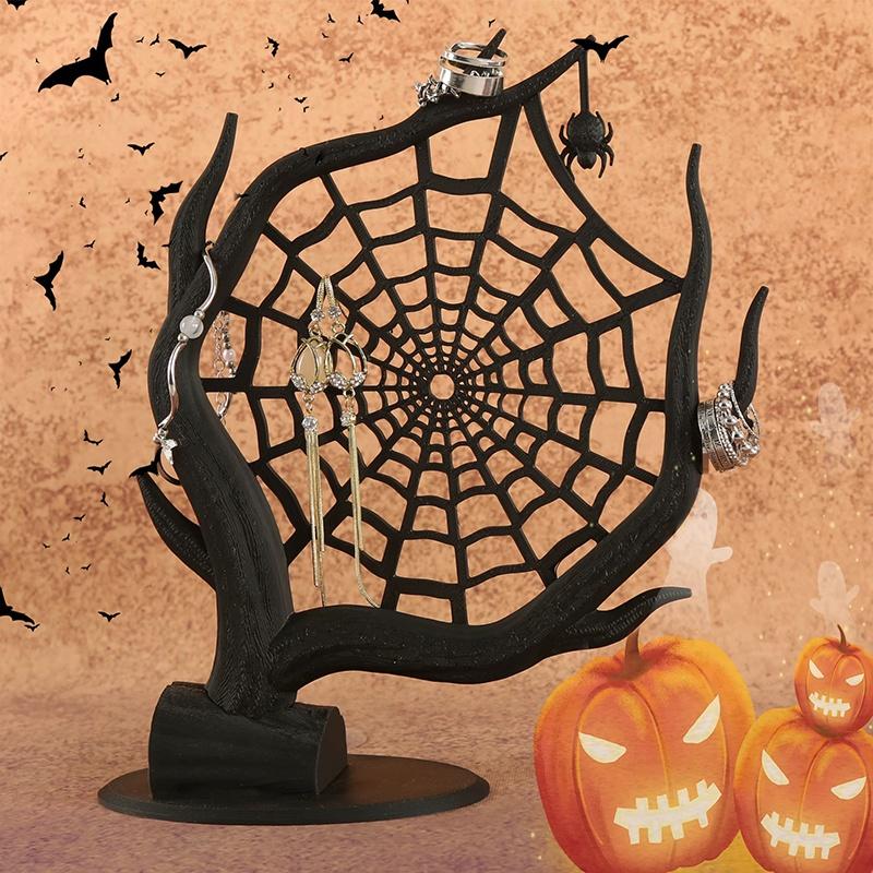 3D Printed Spider Web Hallowee - 3D Printing Earrings ulasan dan harga