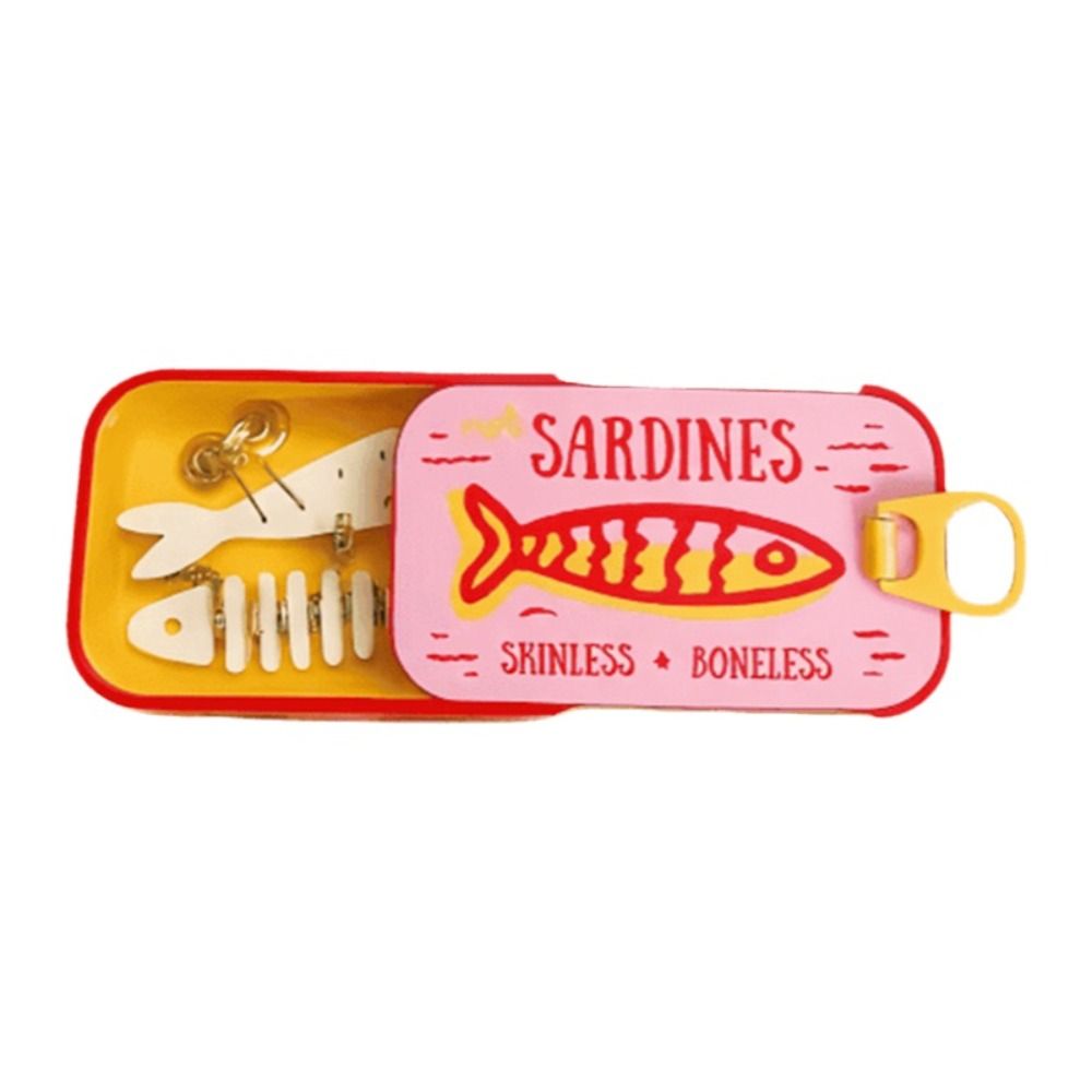 3D Printed Sardine Tin Jewelry - 3D Printing Earrings ulasan dan harga
