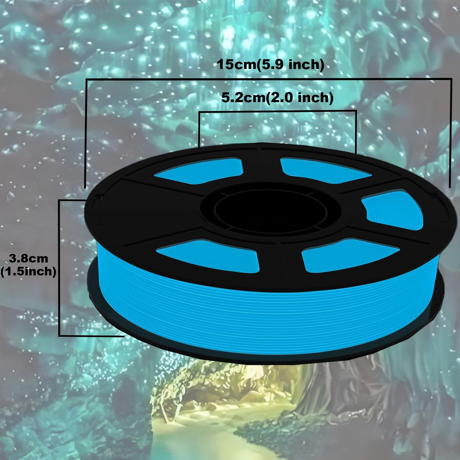 Glow in The Dark PLA 3D Printe - 3D Printing Fdm ulasan dan harga