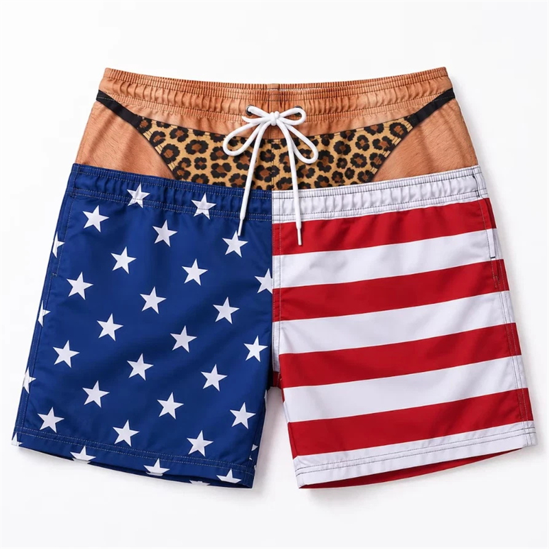 Fun Beach Swim Trunks Men 3D P - 3D Printing Viral ulasan dan harga