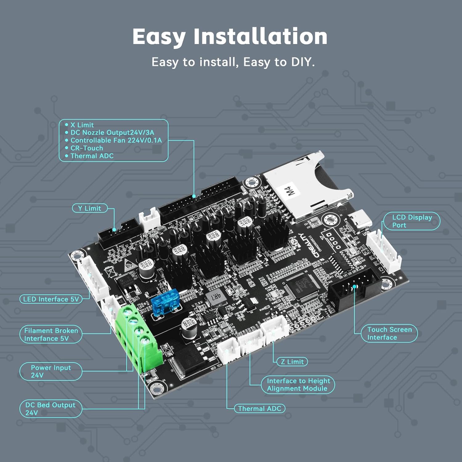 CREALITY Ender 3 V3 SE Silent  - Motherboard 3D Printer ulasan dan harga